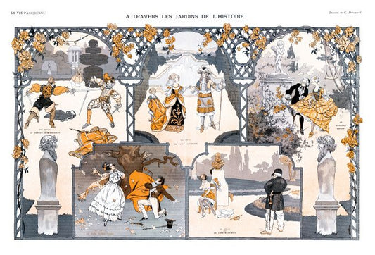 Pin Up - Garden Scenes  - Herouard - 1913
