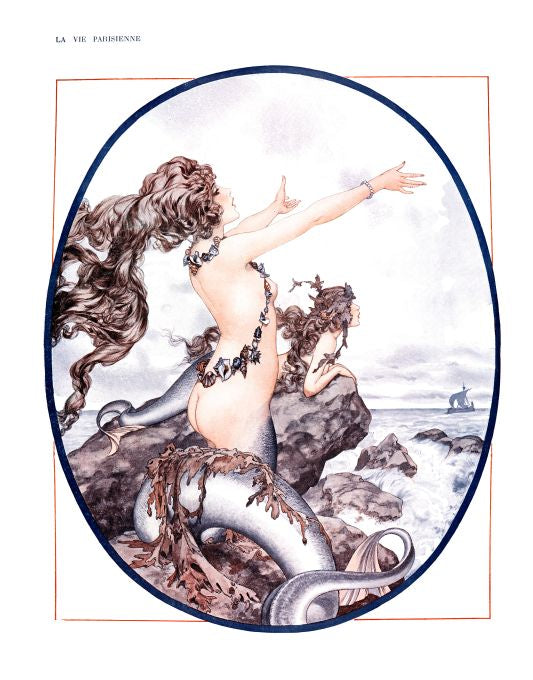 Pin Up - Siren Mermaids  - Herouard - 1918