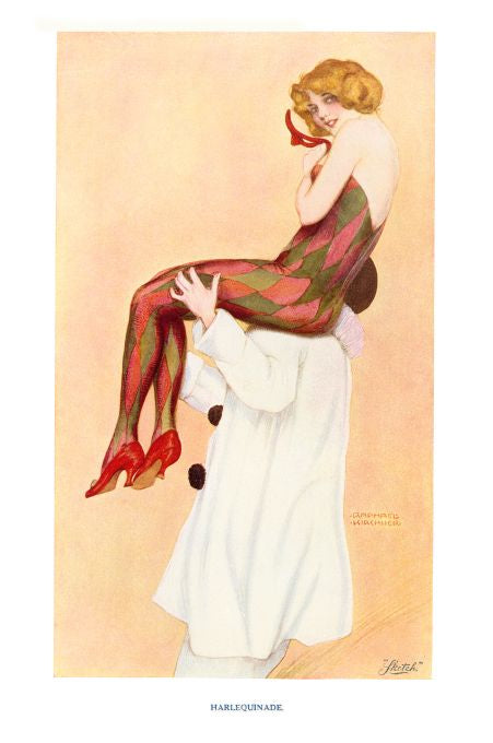 Pin Up - Harlequinade  - Kirchner - 1915