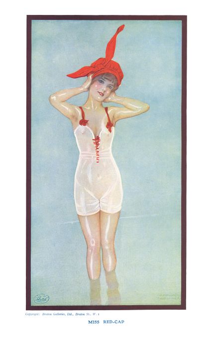Pin Up - Miss Red-Cap - Kirchner - 1915