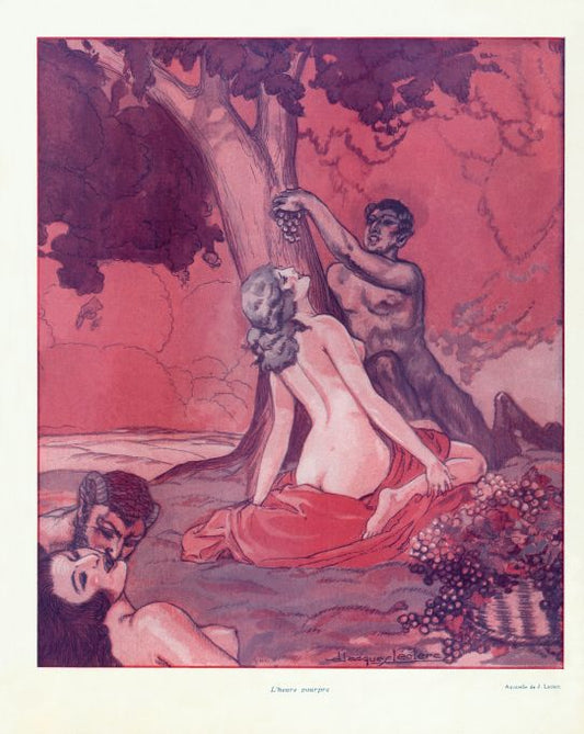 Pin Up - Nude Girls w/ Satyrs - Leclerc - 1926