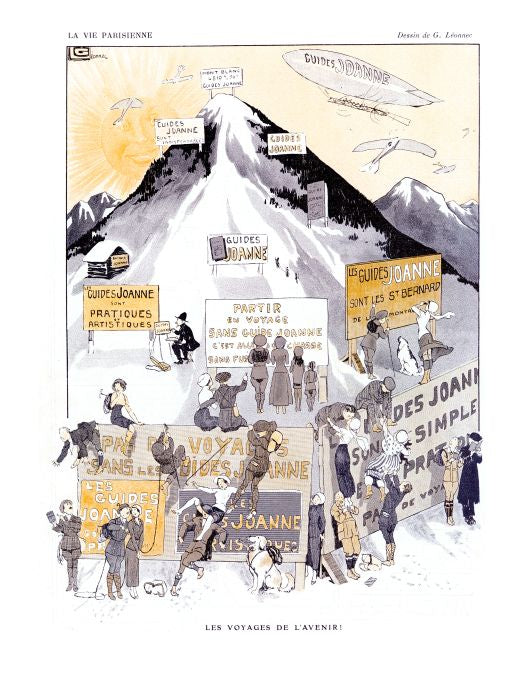 Pin Up - People On Mountain - Leonnec - 1912