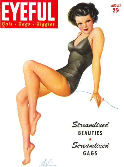 Pin Up - Girl in Slinky Black Dress - Merlin - 1943