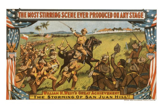 The Storming Of San Juan Hill - Strobridge & Co. Lithograph - 1899