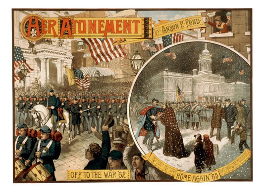 Her Atonement - Strobridge & Co. Lithograph - 1883