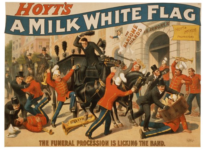 A Milk White Flag - Strobridge & Co. Lithograph - 1894