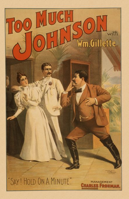 Too Much Johnson - Strobridge & Co. Lithograph - 1894