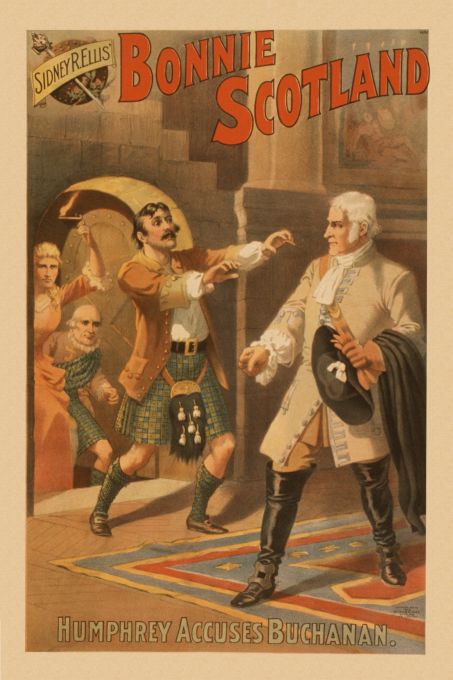 Humphrey Accuses Buchanan - Strobridge & Co. Lithograph - 1895