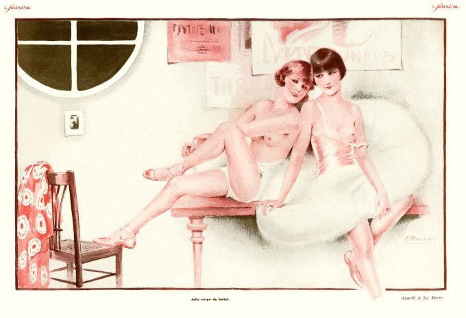 Pin Up - Ballet Girls Undressed  - Meunier - 1929