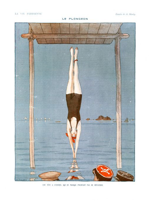 Pin Up - Girl Dives  - Marty - 1918