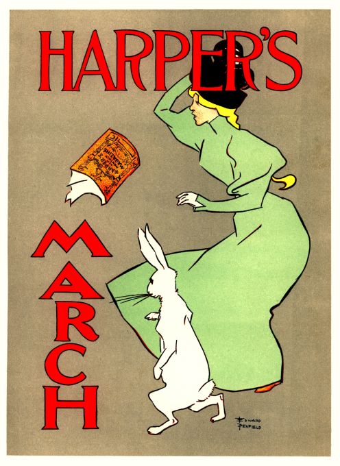 Harper's March Hare - Les Maitre de l'Affiche - 1895