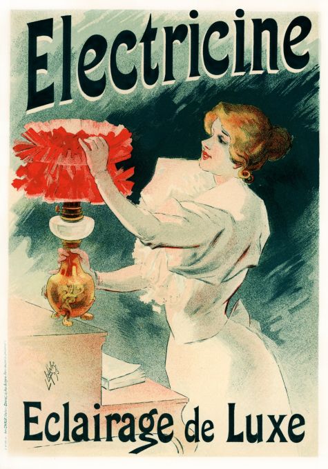 Electricine  - Les Maitre de l'Affiche - 1895
