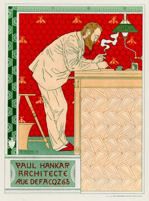 Paul Hankar, Architect  - Les Maitre de l'Affiche - 1896