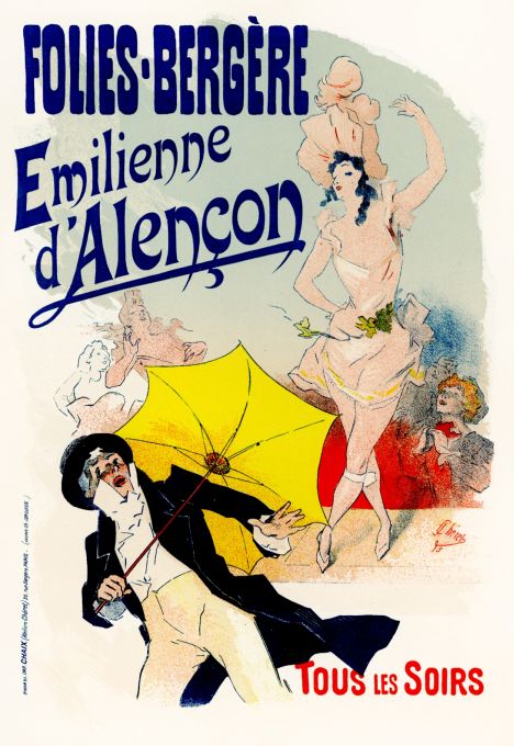 Folies Bergere Emilienne d'Alencon - Les Maitre de l'Affiche - 1893