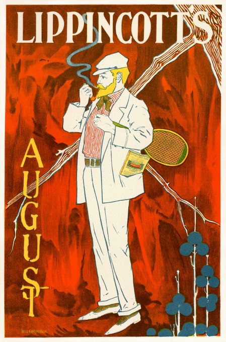 Lippincott's August - Les Maitre de l'Affiche - 1895