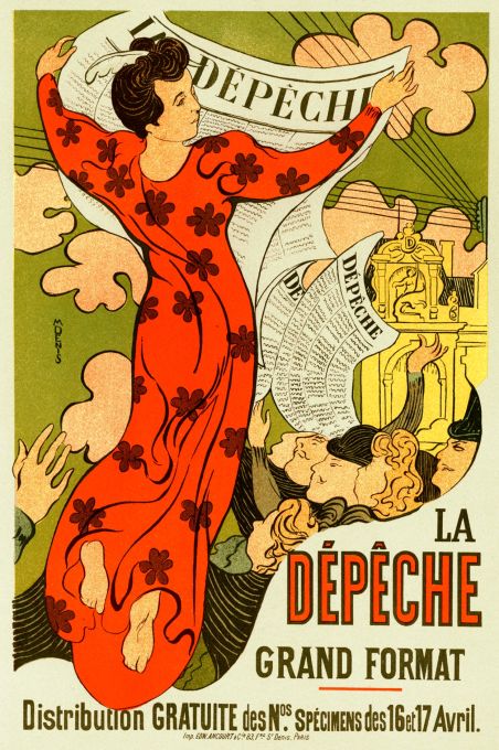 La Depeche - Les Maitre de l'Affiche - 1891