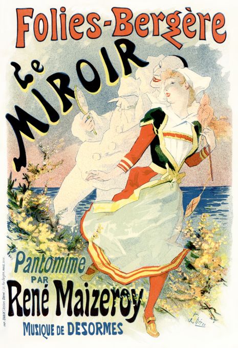 Folies Bergere, Le Miroir  - Les Maitre de l'Affiche - 1892