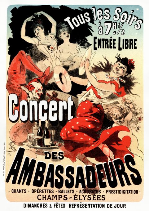 Concert des Ambassadeurs  - Les Maitre de l'Affiche - 1884