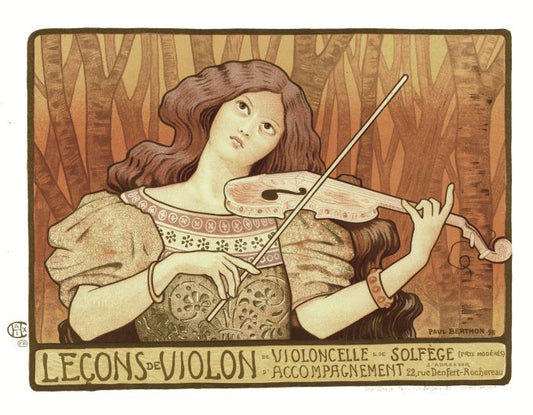 Lecons de Violon  - Les Maitre de l'Affiche - 1898