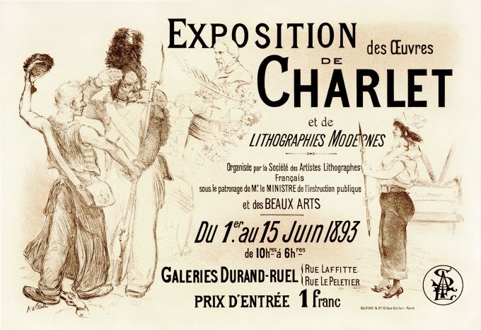 Exposition de Charlet - Les Maitre de l'Affiche - 1893