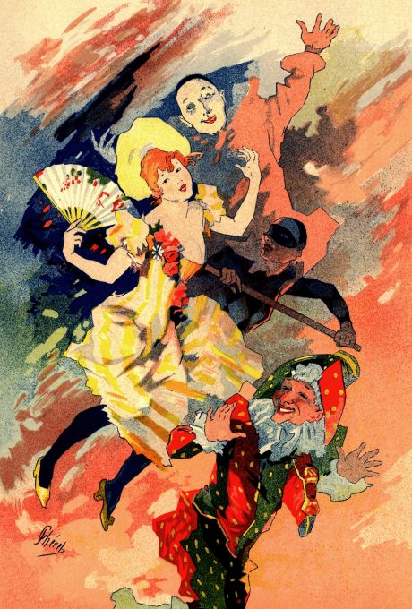 Dancer with Jesters - Les Maitre de l'Affiche - 1891