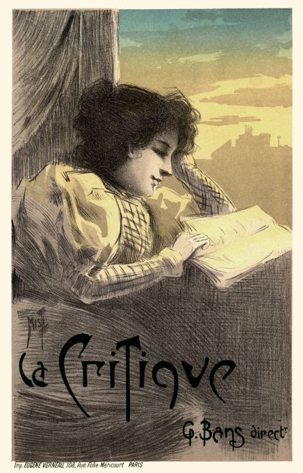 La Critique  - Les Maitre de l'Affiche - 1896