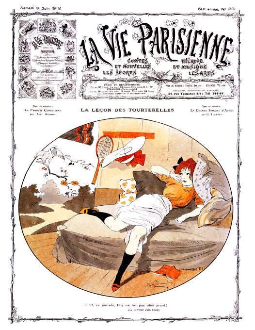 Pin Up - Girl Lounges - Prejelan - 1912