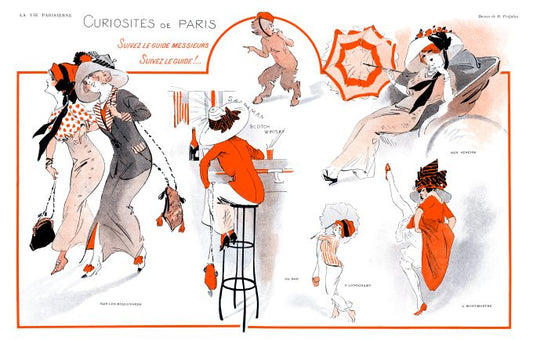 Pin Up - Paris Curiosities  - Prejelan - 1911