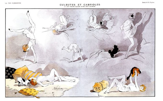 Pin Up - Girl Cavorts - Prejelan - 1914