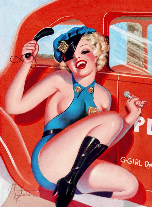 Pin Up - Blonde Police Girl - Quintana - 1936