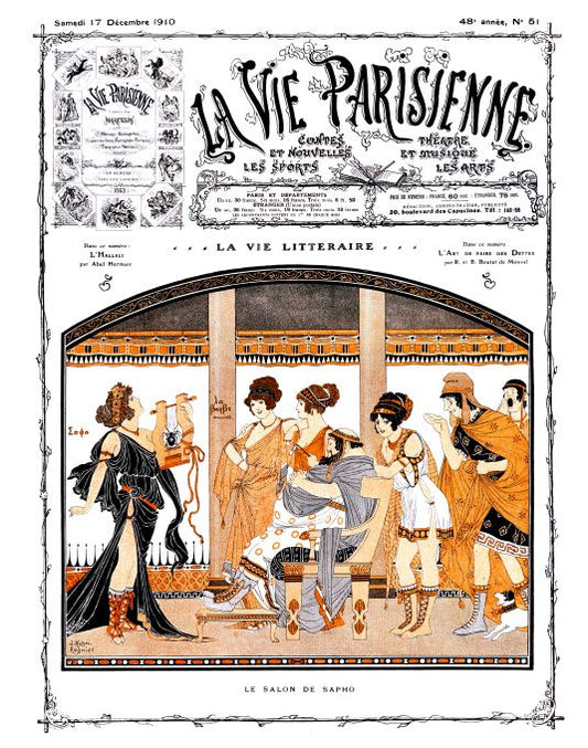Pin Up - Scene Of Parlor  - Regnier - 1910
