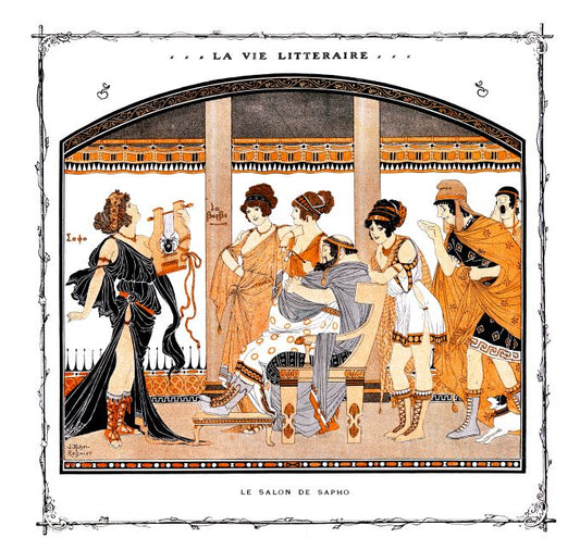 Pin Up - Scene Of Parlor w/Minstrel - Regnier - 1910