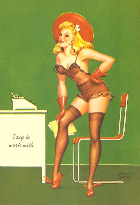 Pin Up - Girl in Lingerie - Scott - 1944