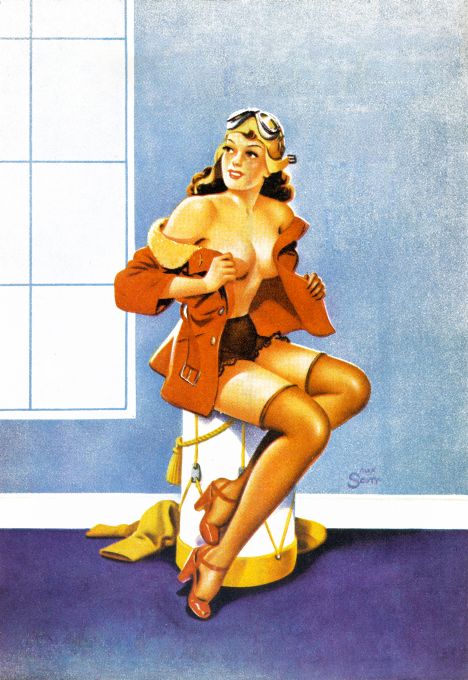 Pin Up - Brunette Pilot Girl - Scott - 1944