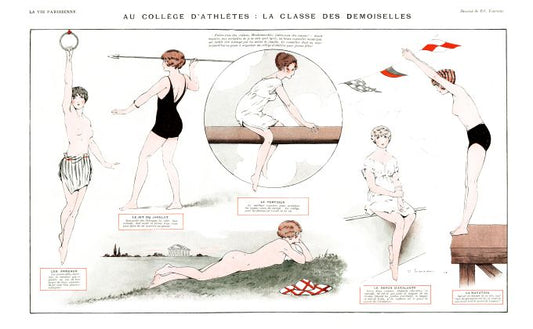 Pin Up - Girl Athletics  - Touraine - 1913