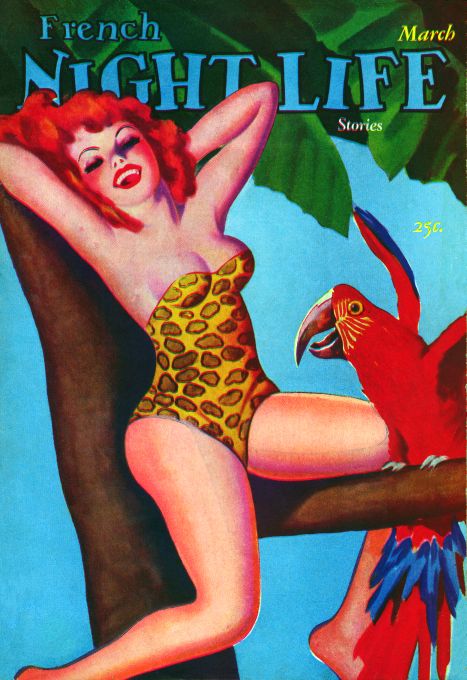 Pin Up - Girl & Parrot  - Unknown - 1937