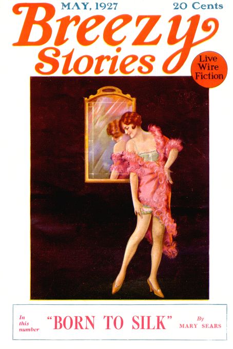 Pin Up - Redhead in Pink Fur - 1927