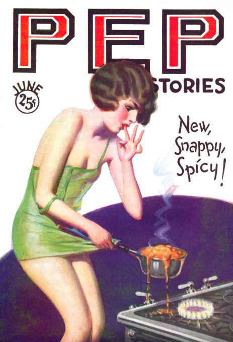 Pin Up - Girl with Over-Boiled Pot - 1930