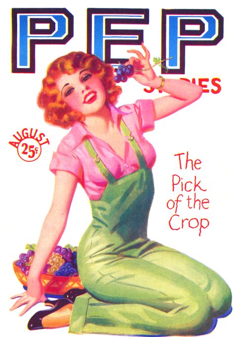 Pin Up - Redhead Girl in Overalls - 1931