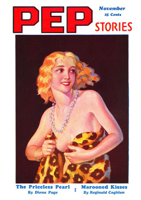 Pin Up - Blonde Girl With Fur - 1932