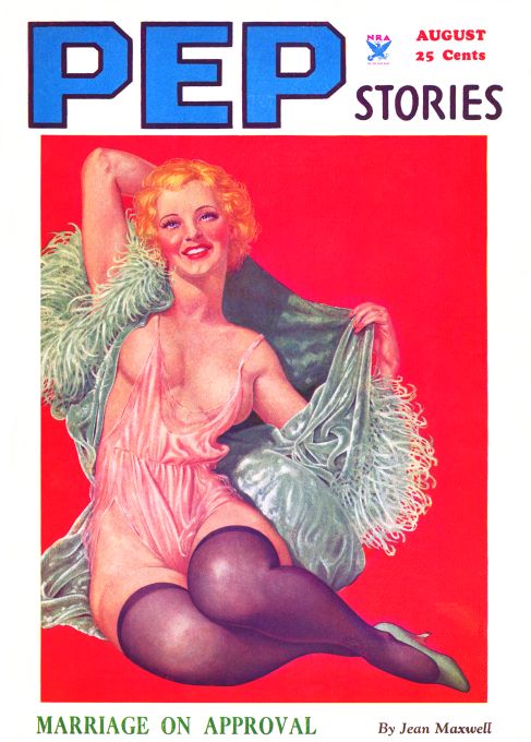 Pin Up - Girl in Pink Negligee - 1934