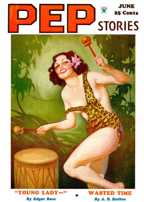 Pin Up - Brunette Amazon Girl - 1935