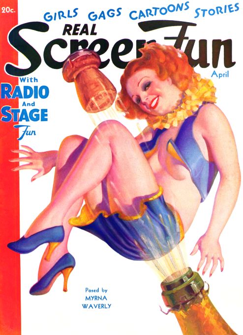 Pin Up - Girl and Champagne - 1936