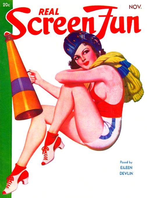 Pin Up - Sporty Brunette Girl - 1937