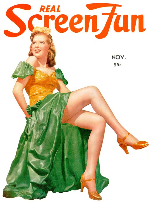 Pin Up - Girl in Long Dress - 1940