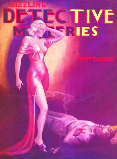 Pin Up - Blonde with Smoking Gun - 1935