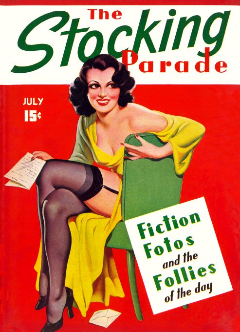 Pin Up - Girl with Letter - 1938