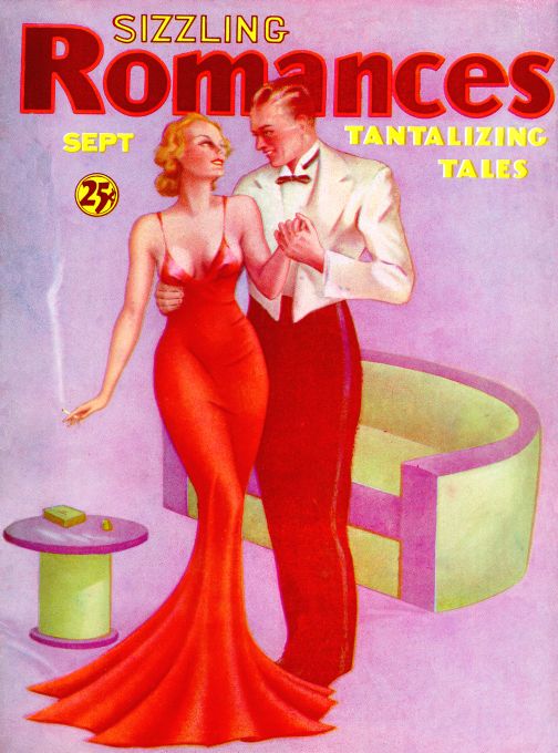 Pin Up - Girl in Red Gown - 1935