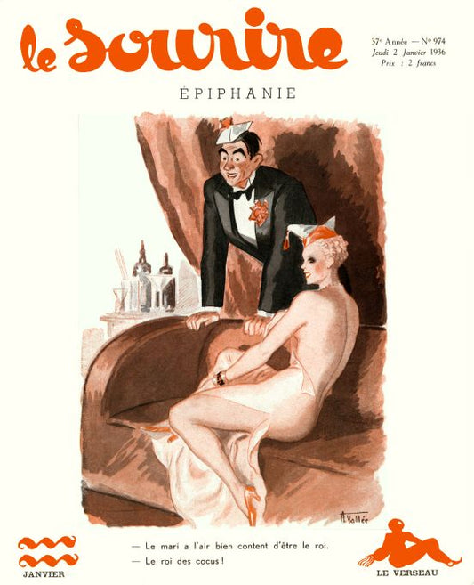 Pin Up - New Year's Couple  - Vallee - 1936