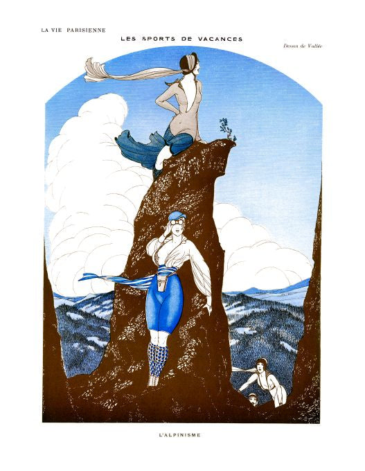 Pin Up - Mountain Climbing  - Vallee - 1913